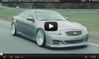 Infiniti G37 on 20'' Vossen VVS-CV4 Concave Wheels | Rims