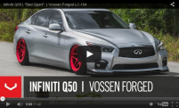 Infiniti Q50 | Red Sport | Vossen Forged LC-104
