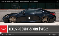 Lexus RC 350 F-Sport | Black & Bronze | Vossen VFS-2 Wheels