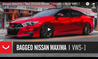 Nissan Maxima | Red Chrome Bandit | Vossen x Work VWS-1