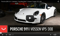 Porsche 911 Cabriolet | Yachting Blue | Vossen Forged VPS-308