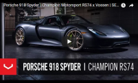 Porsche 918 Spyder | Champion Motorsport RS74 x Vossen | SEMA 2017 Porsche 918 Spyder | Champion Motorsport RS74 x Vossen | SEMA 2017