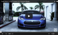 Tesla Model S на Vossen CV1